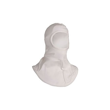 National Safety Apparel CARBON ARMOUR White Nomex Flame Resistant Balaclava , OSFM, White,  H61NK